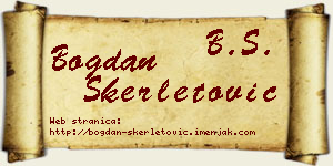 Bogdan Skerletović vizit kartica